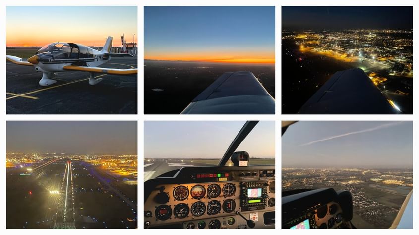 🛩️ Tour de Toulouse, passage Blagnac, de jour ou de nuit.