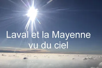 La Mayenne vue du ciel (depuis Le Mans) - Maine Mayenne