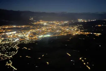 Vol de nuit en hélicoptère autour de Lyon