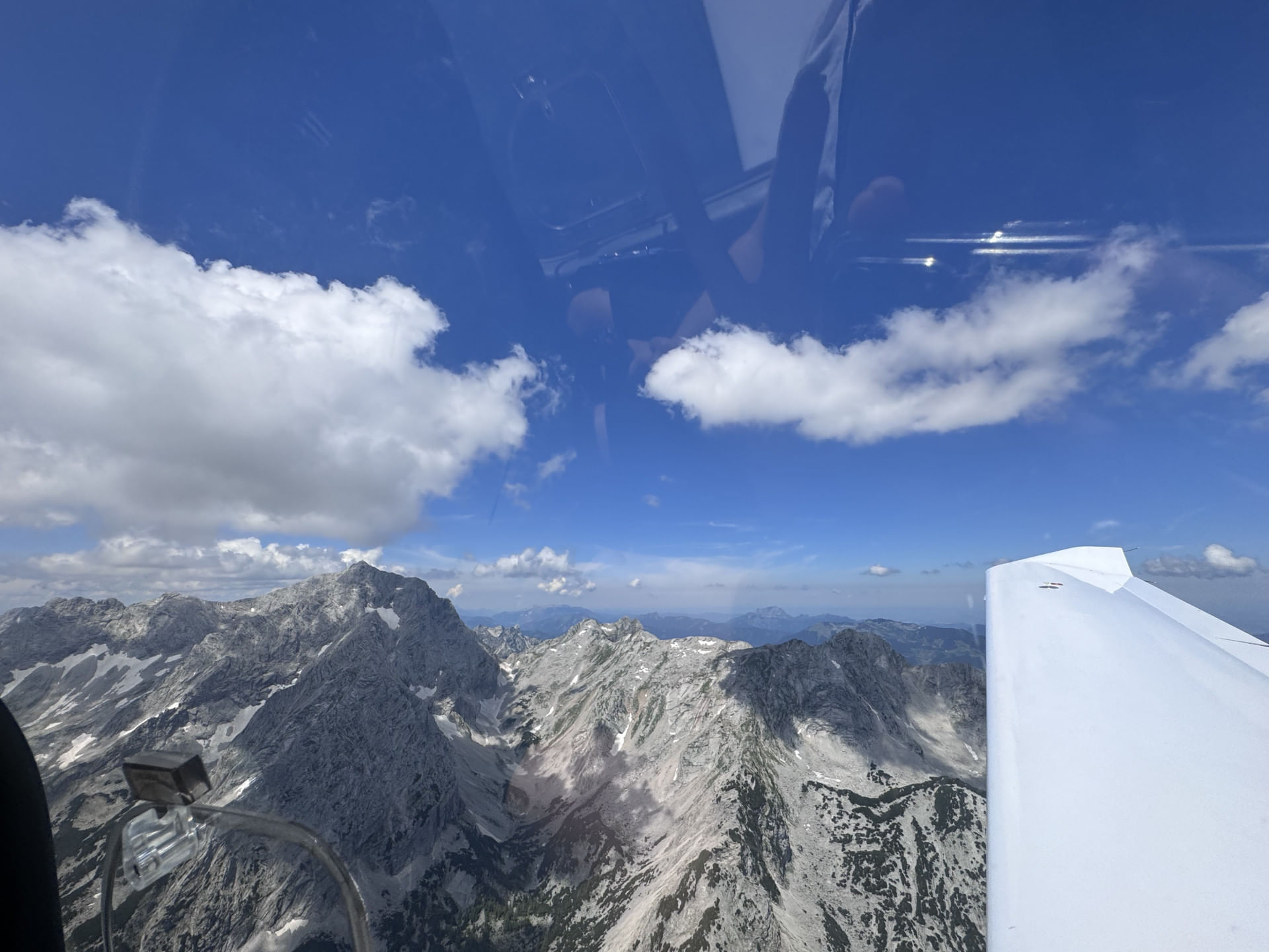 Berge und Seeenrundflug, Schönheit Österreichs