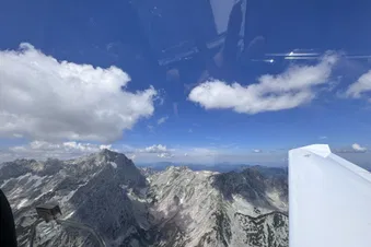 Berge und Seeenrundflug, Schönheit Österreichs
