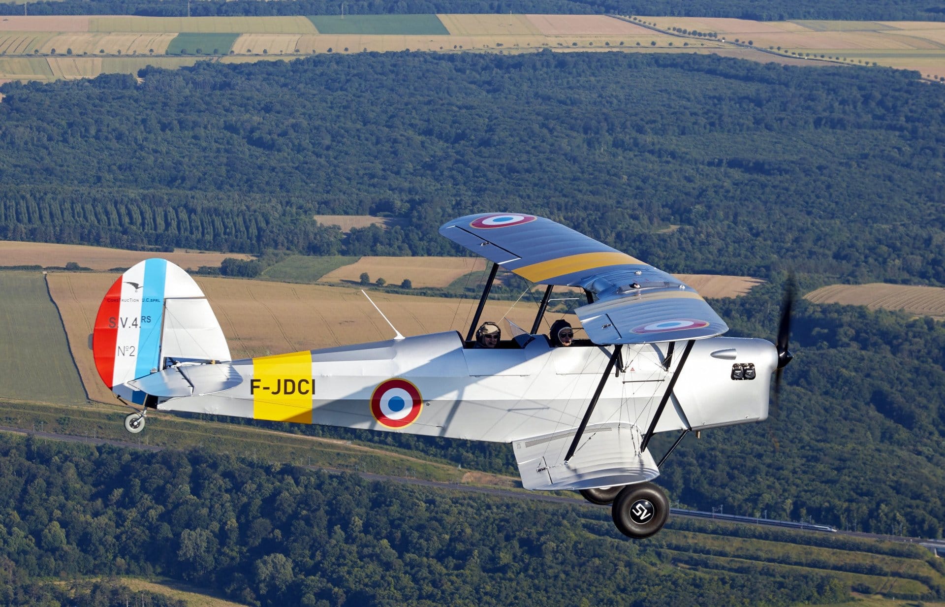 Vol d'initiation en Biplan d'époque - 60 min