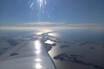 Balade aérienne en Camargue et Salins de Giraud