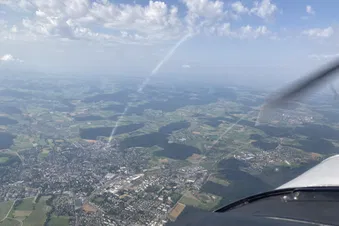 Flight along the Swiss Jura