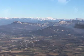 Vue sur la plaine EST de retour des Gorges de l'Ardèche
