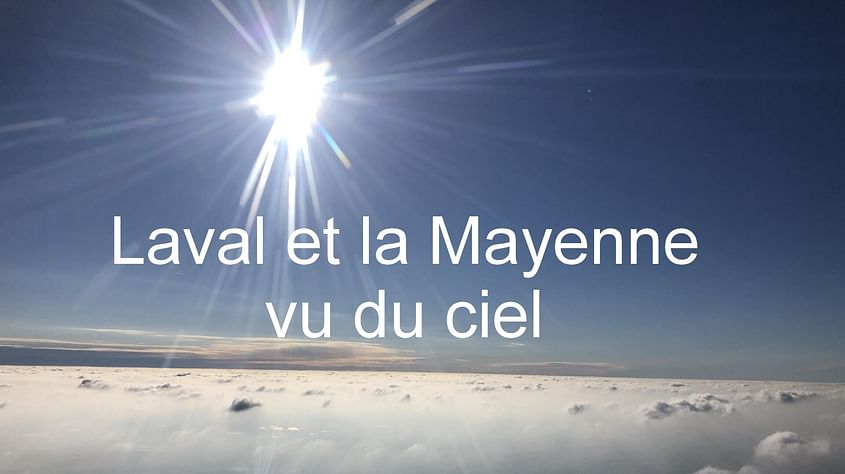 La Mayenne vue du ciel (depuis Le Mans) - Maine Mayenne