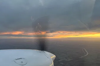 In den Sonnenuntergang