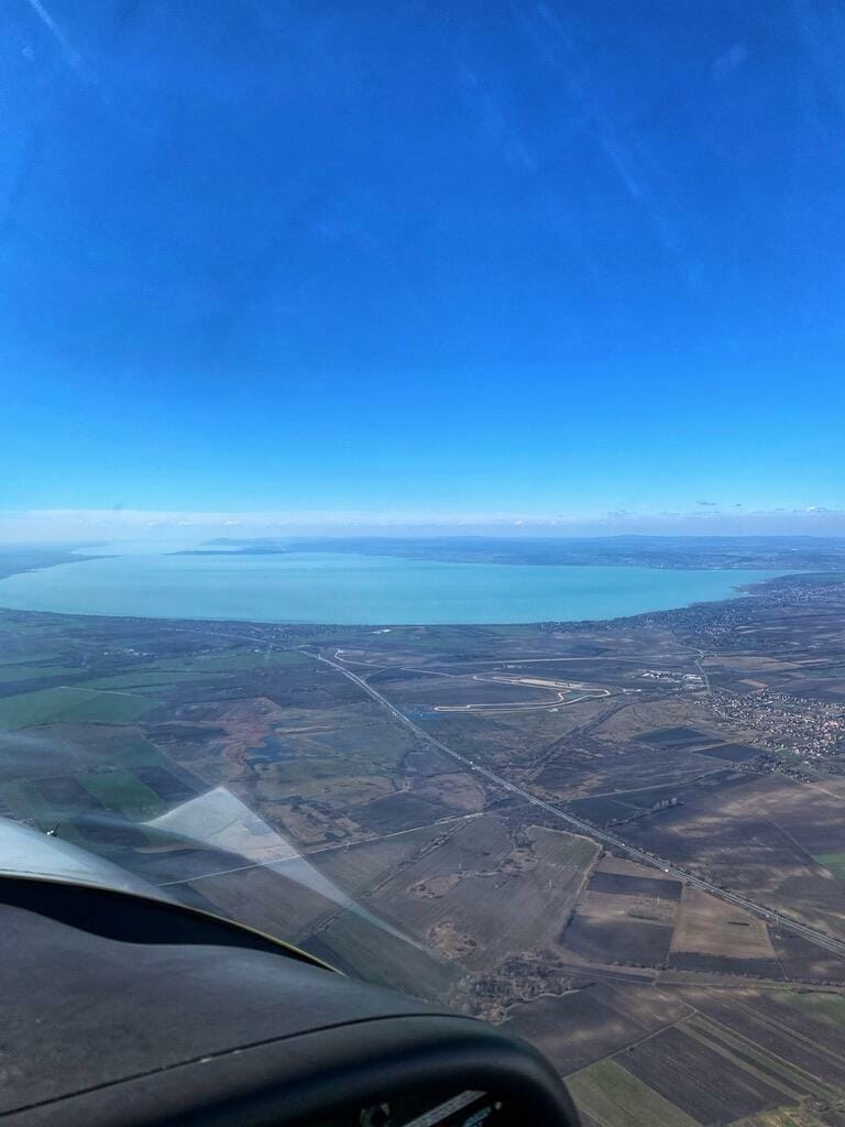 Approaching lake Balaton