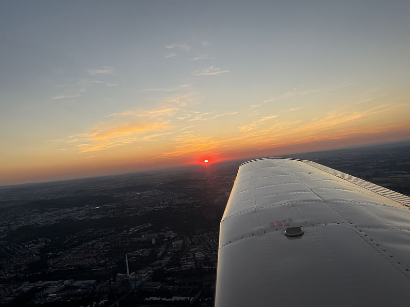 Sonnenuntergang über Stuttgart