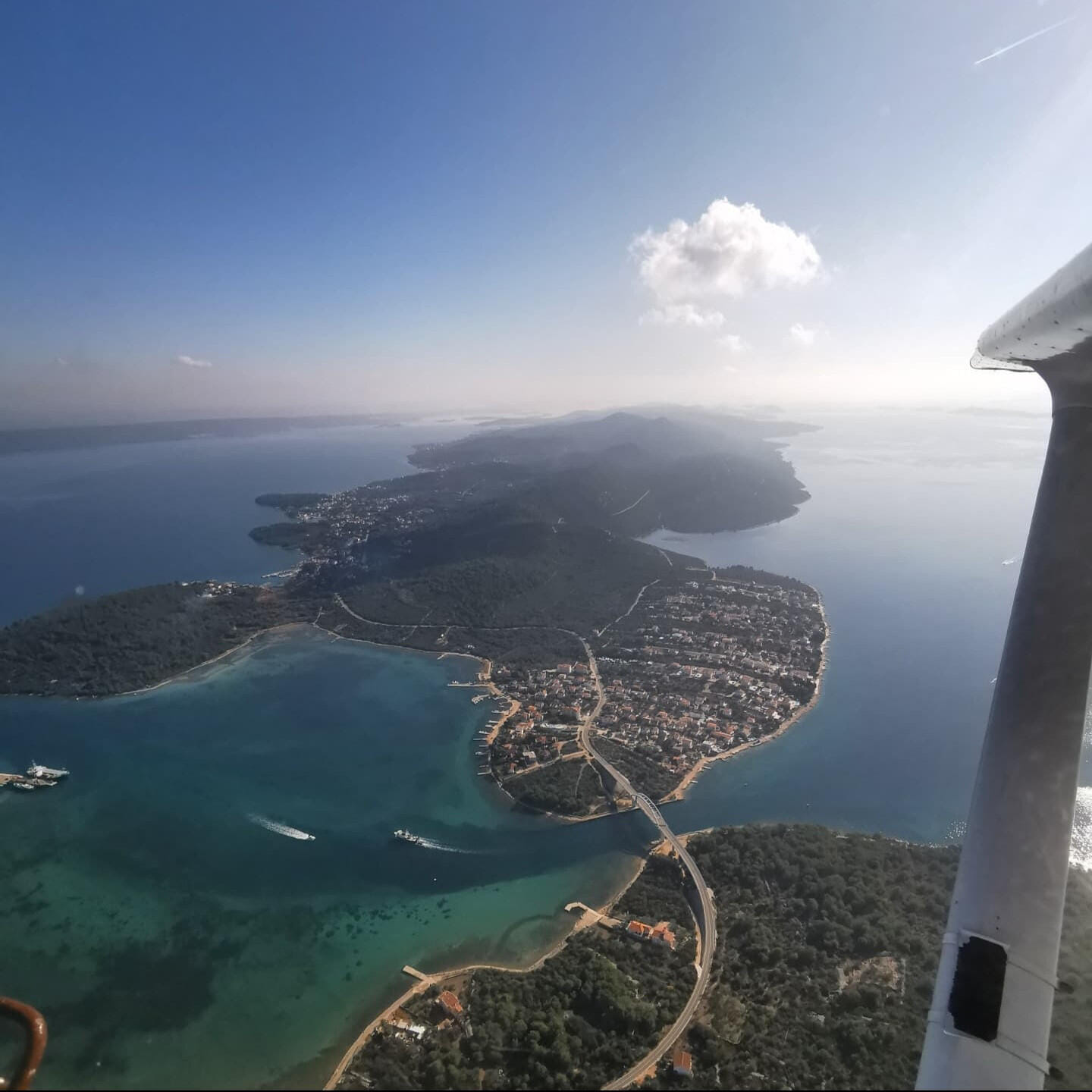 Panoramic flight Zadar - Ugljan - Sukošan