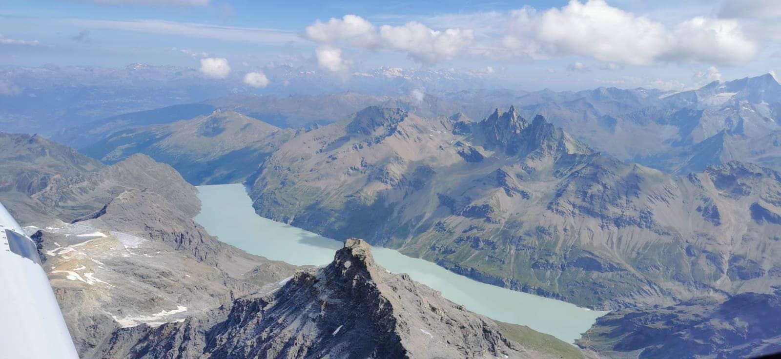 Vol au Mont Blanc et Cervin avec pause cafè ou repas á Sion