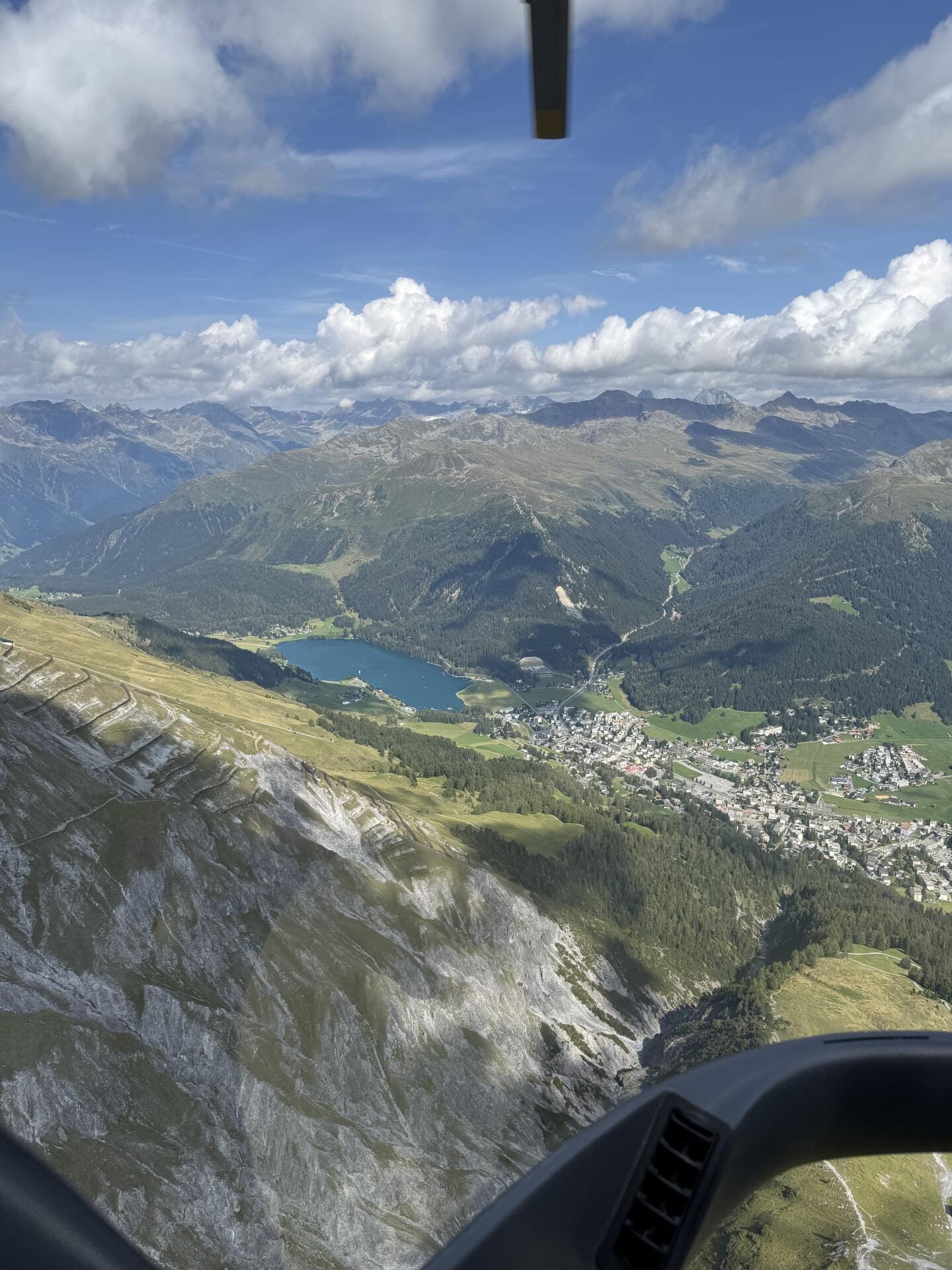 Blick auf Davos