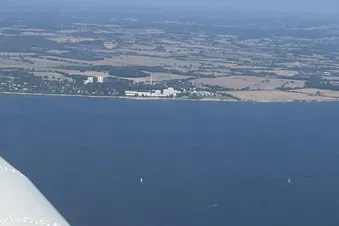 über der Ostsee - weit weg vom Hansa-Park