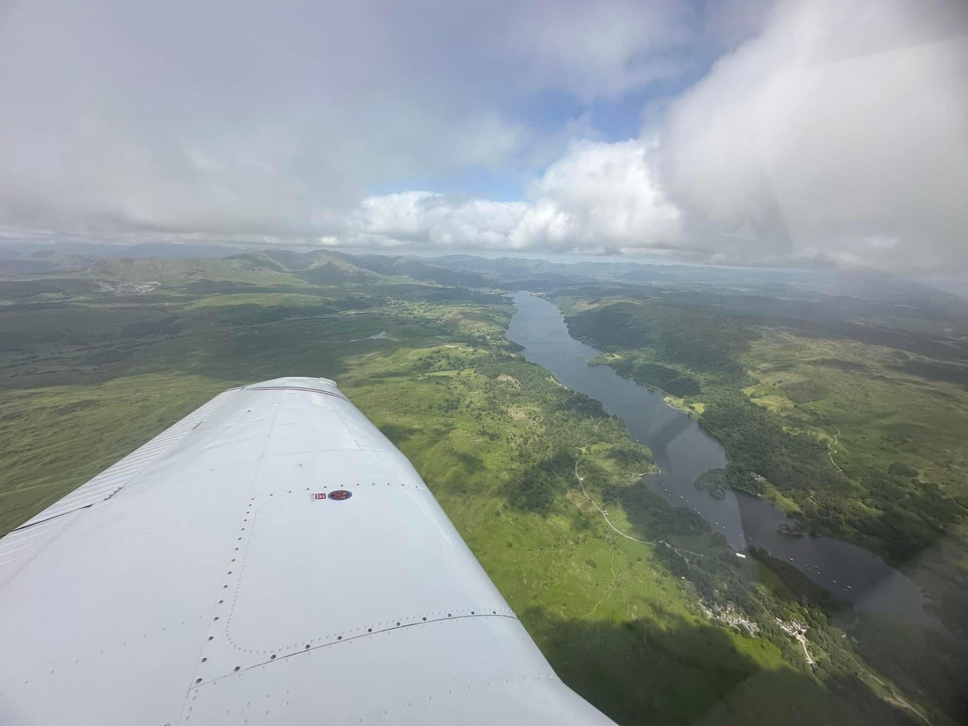 Sightseeing flight over South West Scotland