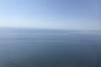 Vue mer depuis le Cessna 172