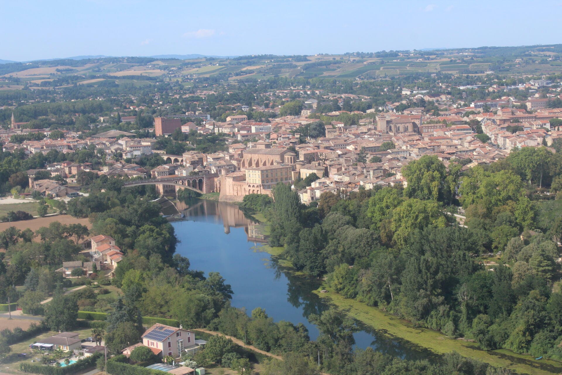 Vue aérienne de Gaillac
