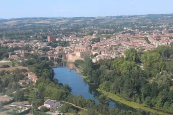 Vue aérienne de Gaillac