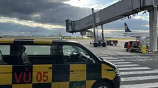 Shuttleservice für die Crew  am Flughafen Leipzig