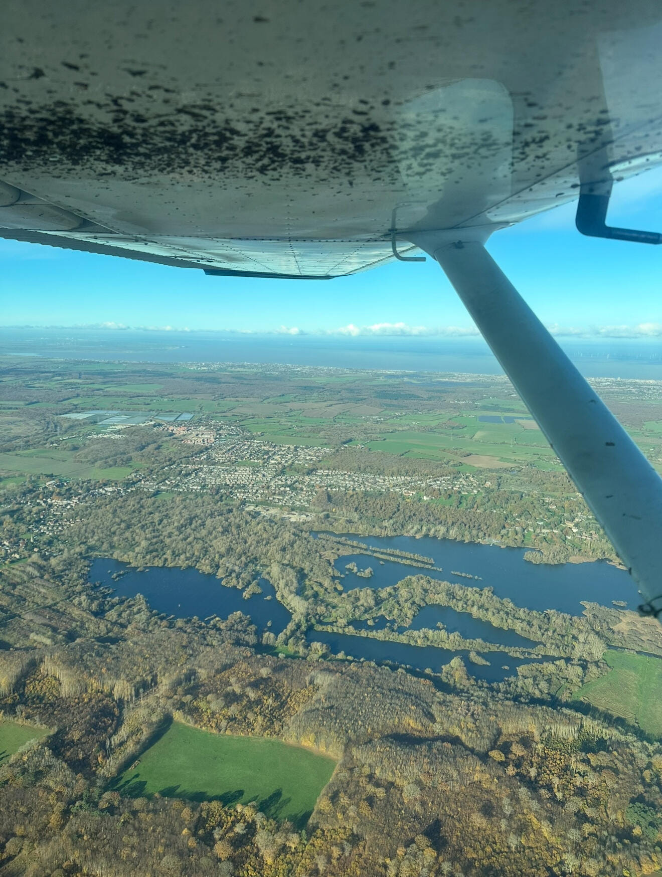 North - South Kent countryside & city flight
