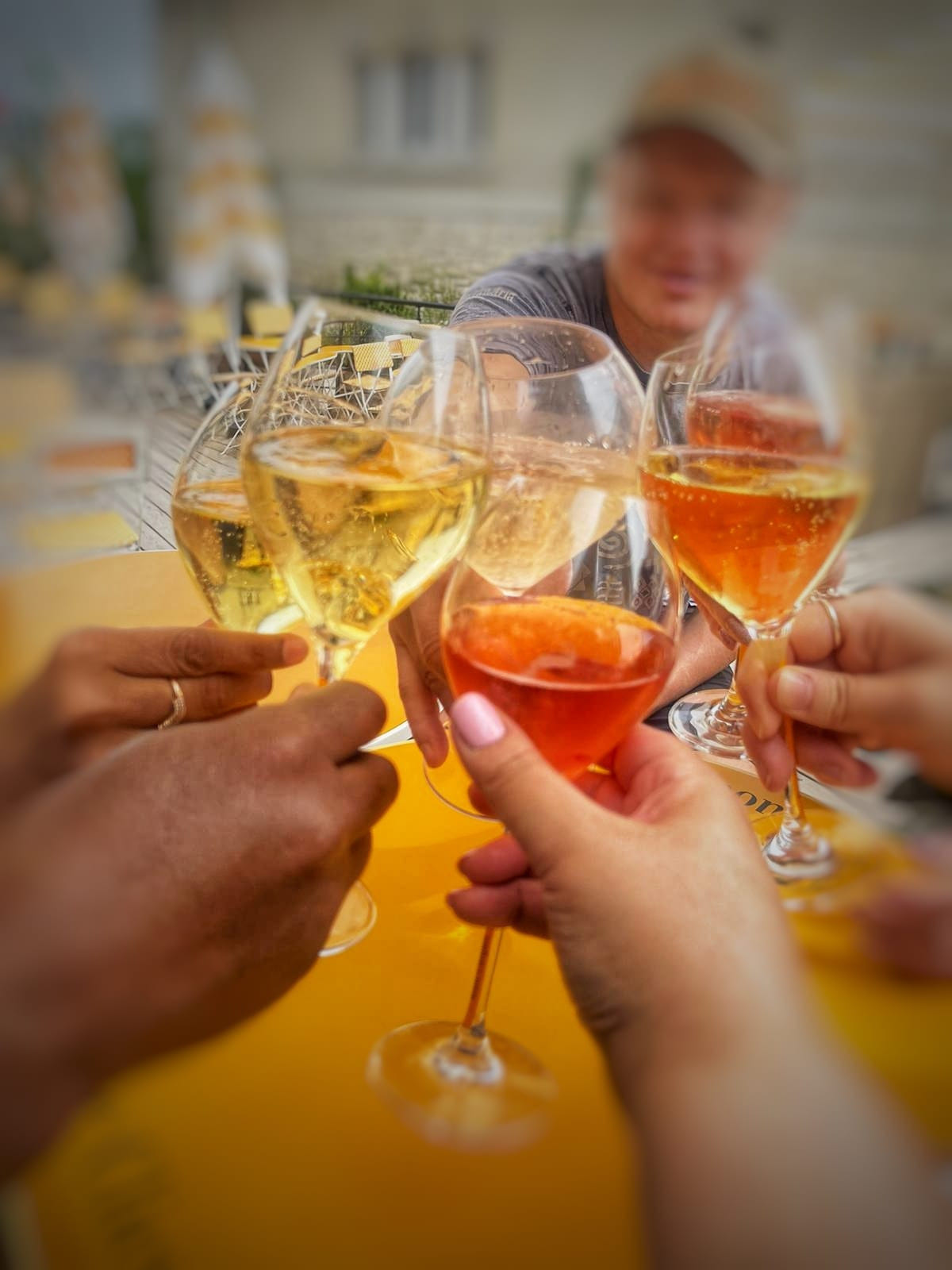 Flying to Reims in the Champagne Region in France