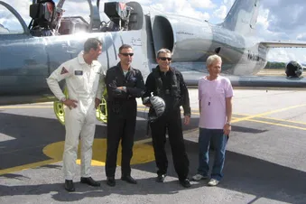 Vol avec un Hibou (aeronavale) sur un L39 Albatros