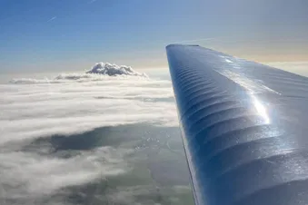 Rundflug über Aachen -> Wehebachtalsperre -> Tagebau Inden