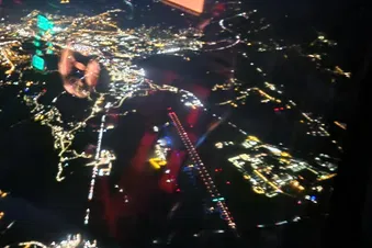 Vol de nuit autour de Valence