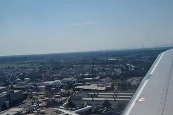 Anflug auf Speyer