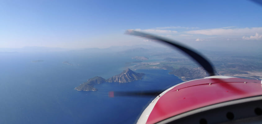 Beautiful once in a lifetime flight to Greece