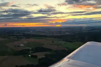 Couché du soleil vue sur Paris