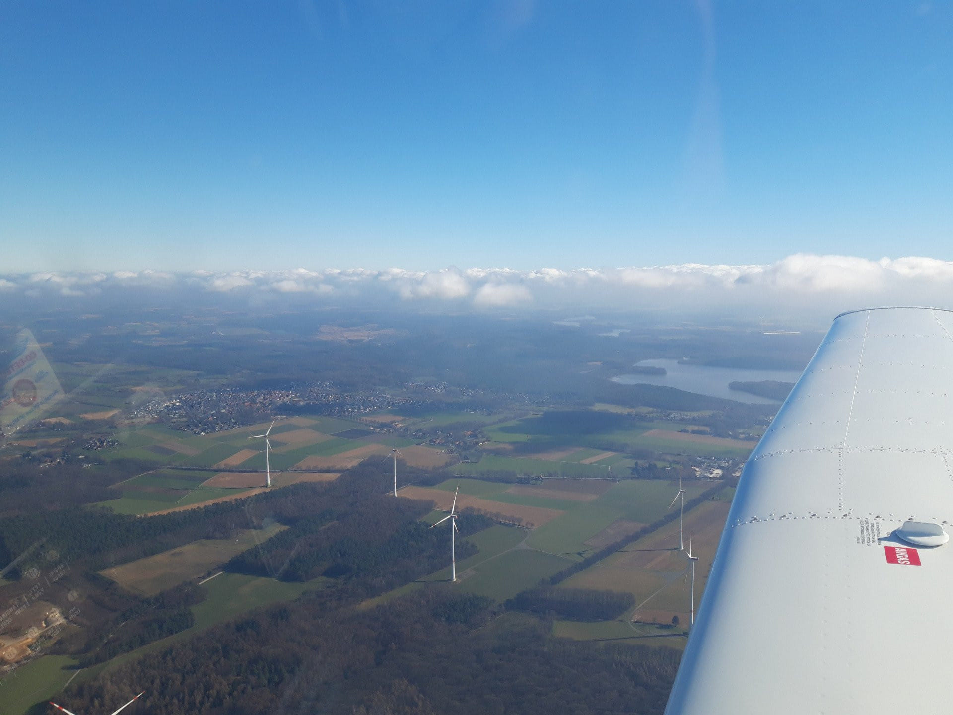 Rundflug über das Münsterland und dem Ruhrgebiet