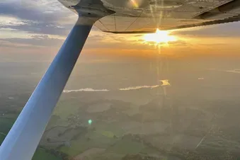 Sonnenuntergang über dem Münsterland