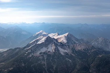 Alpen (Nordrand) mit Zugspitze (S)