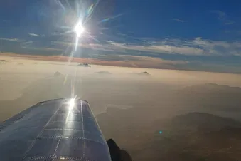 Heiratsantrag aus der Luft