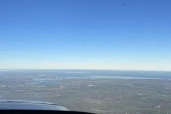 Im Anflug auf die Nordsee