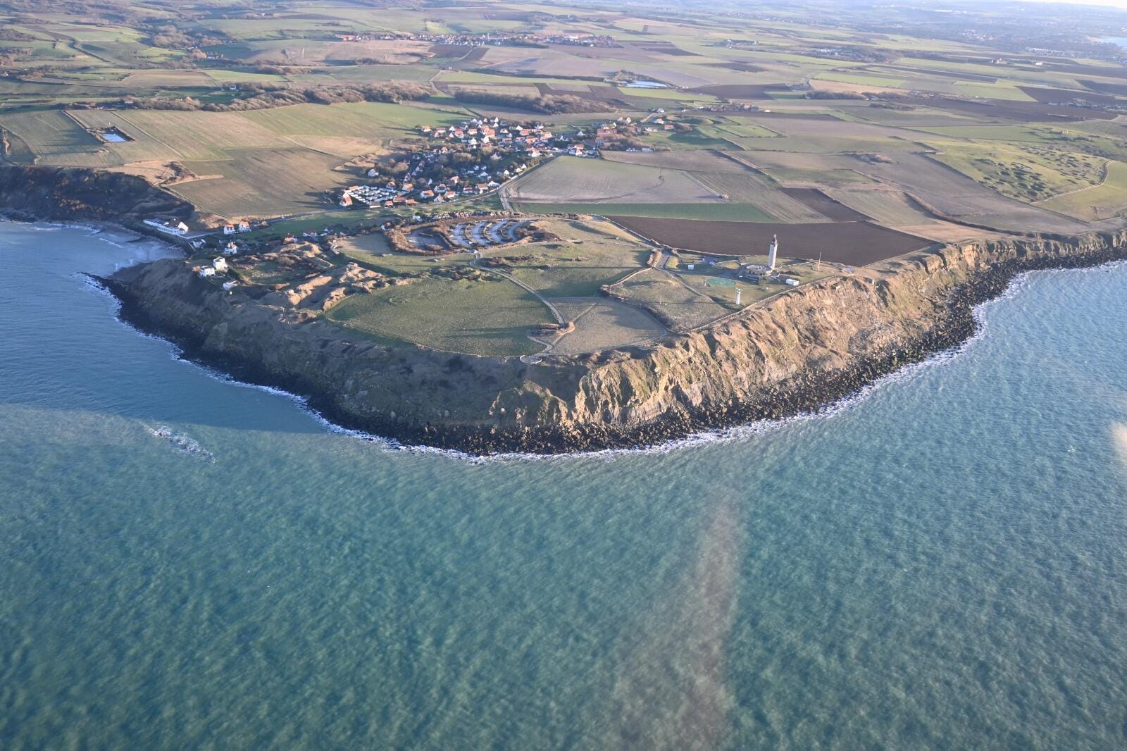 Sightseeing flight over the White cliffs of the Opal coast