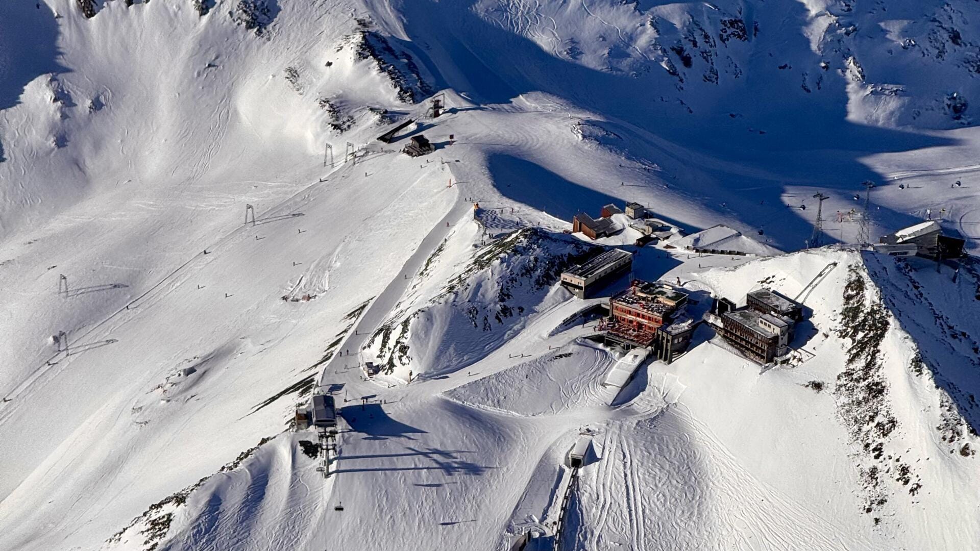 Hoch über dem Skigebiet Davos/Klosters