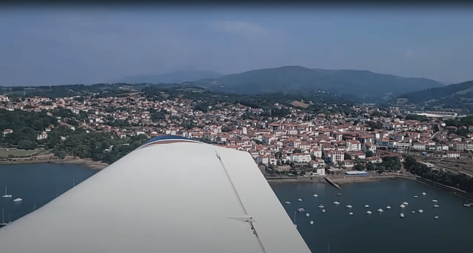 Hendaye au décollage de St Sebastien