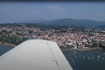 Hendaye au décollage de St Sebastien