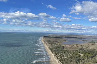 Camargue en hélicoptère, littoral de Montpellier !