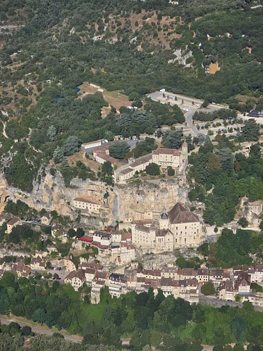 Découverte de Rocamadour vu du ciel