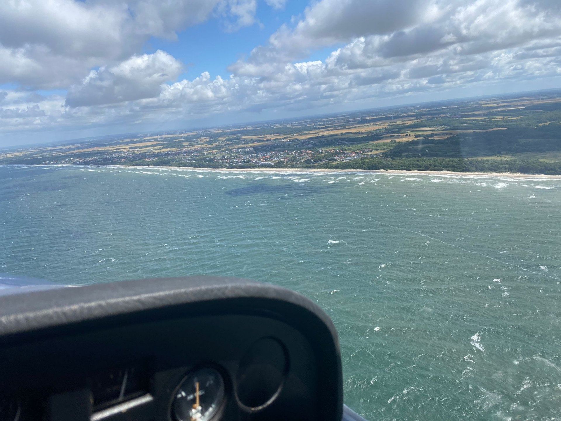 Flug nach Kolberg (polnische Ostseeküste)