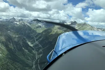 Flug von Zürich Kloten nach Samedan
