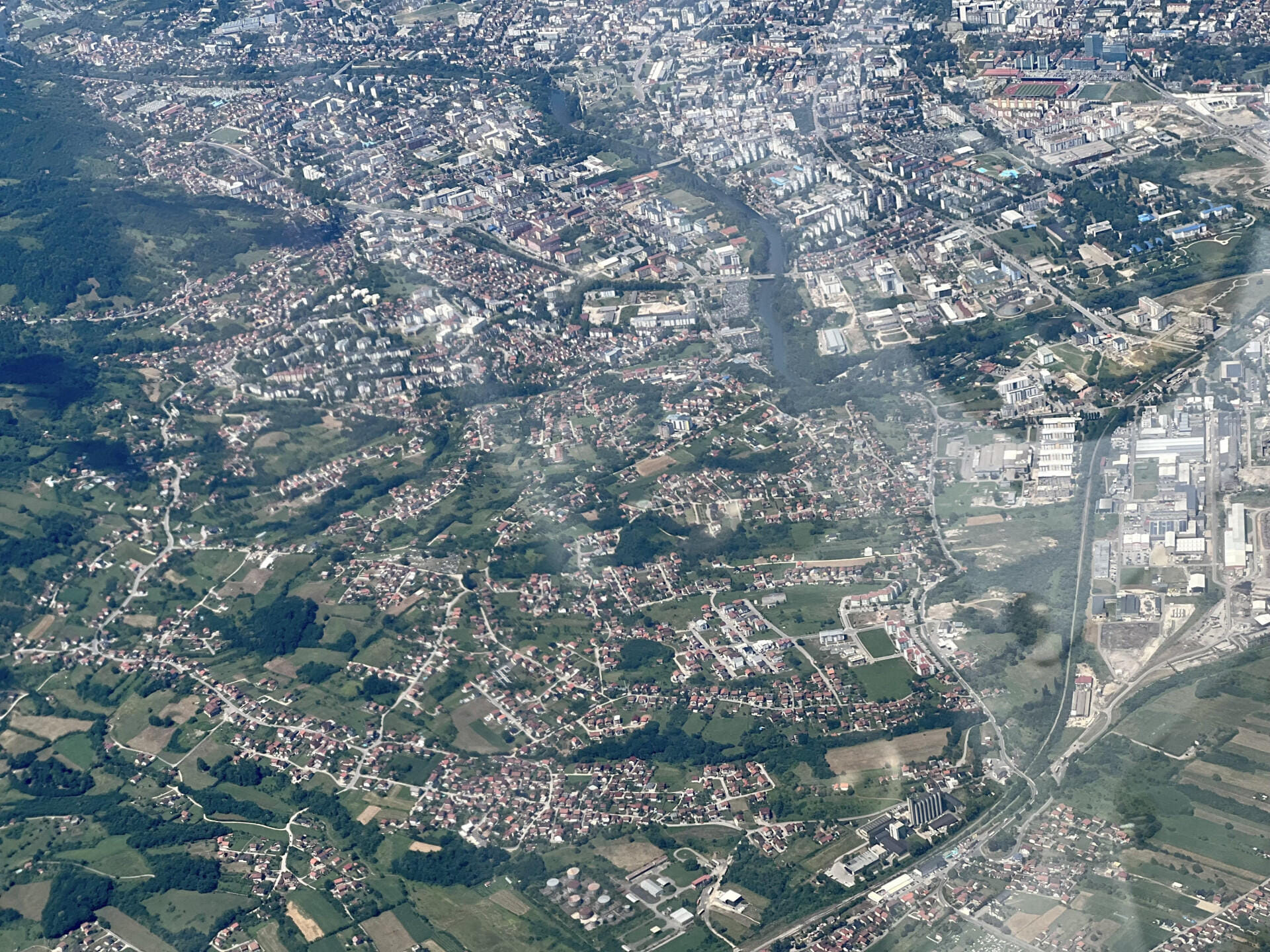 Banja Luka aus der Luft