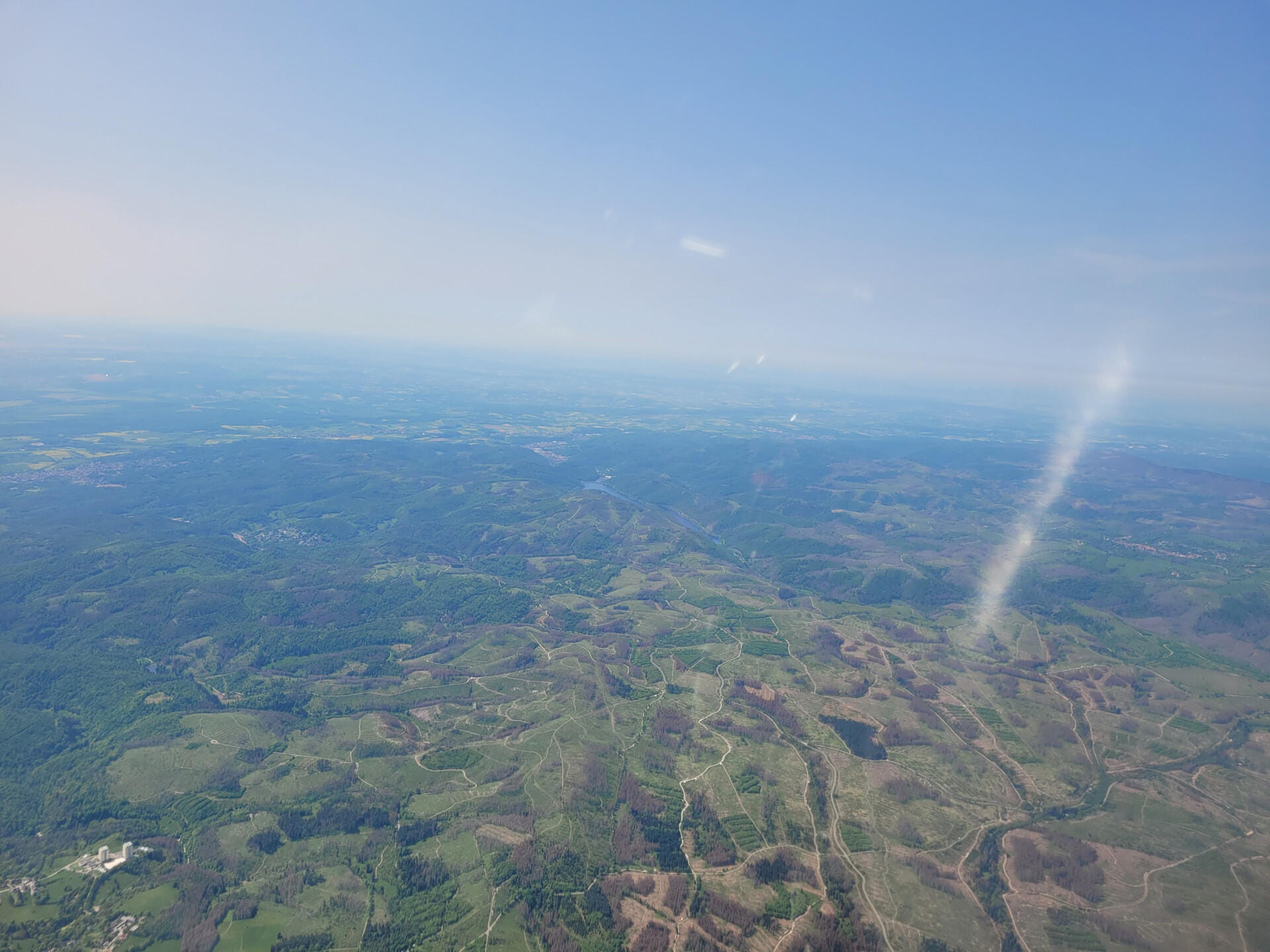 Der Südharz mit Blick Richtung (Nord)-Thüringen
