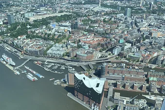 Sightseeing über Hamburg