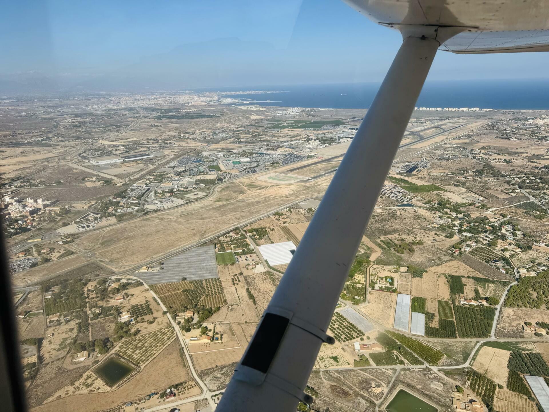 Approaching Alicante International Airport