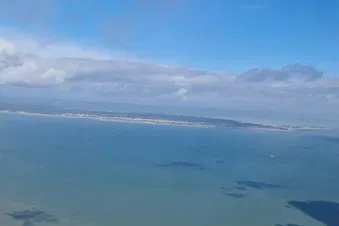 Baie du Mont-Saint-Michel en avion