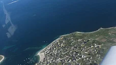 Balade au phare de l'île Vierge en avion depuis Brest
