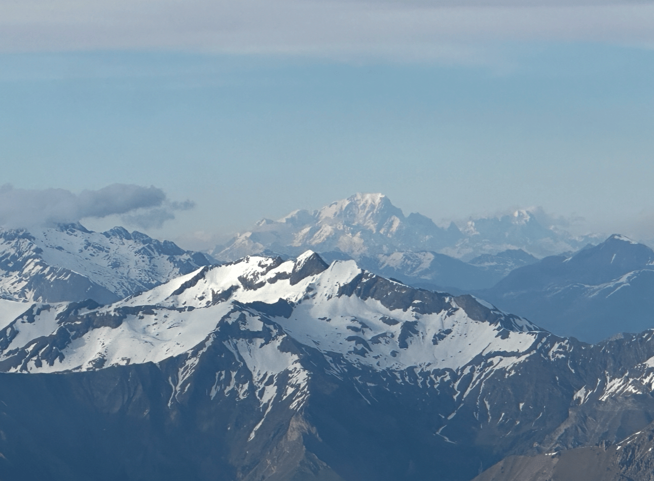 Vue sur le Mont blanc